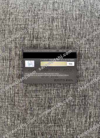 Ukraine PrivatBank visa signature card photolook back